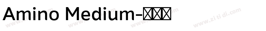 Amino Medium字体转换